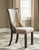 Tyler Creek Black/Gray 9 Pc. Rectangular Table, 4 Upholstered Side Chairs, 2 Upholstered Side Chairs & 2 Display Cabinets