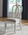 Realyn Chipped White 5 Pc. Rectangular Extension Table & 4 Upholstered Side Chairs