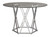 Madanere Chrome Finish Round Dining Room Table