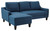 Jarreau Blue Sofa Chaise Sleeper