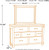 Brashland White 5 Pc. Dresser, Mirror & King Panel Bed