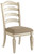 Realyn Chipped White Dining Upholstered Side Chair (2/CN)
