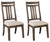 Wyndahl Rustic Brown Dining Upholstered Side Chair (2/CN)