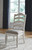 Realyn Chipped White 5 Pc. Oval  Extension Table & 4 Upholstered Side Chairs