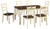 Woodanville Cream/Brown Dining Room Table Set (7/CN)