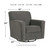 Alcona Charcoal Swivel Glider Accent Chair
