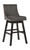 Tallenger Dark Gray Tall Upholstered Swivel Barstool(2/CN)