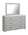 Cottenburg Light Gray/White 6 Pc. Dresser, Mirror, Queen Panel Bed, 2 Nightstands