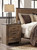 Trinell Brown 8 Pc. Dresser with Fireplace Option, Mirror, Chest, Queen Poster Bed & Nightstand