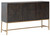 Elinmore Brown/Gold Finish Accent Cabinet
