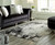 Zekeman Black/Cream/Gray Large Rug