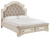 Realyn Chipped White King Upholstered Bed