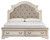 Realyn Chipped White Queen Upholstered Bed