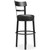 Valebeck Black Tall Upholstered Swivel Barstool(1/CN)