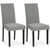 Kimonte Dark Brown/Gray Dining Upholstered Side Chair