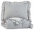 Hartlen Gray/White Twin Comforter Set