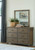 Shamryn Grayish Brown 3 Pc. Dresser, Mirror, King Panel Bed