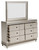 Chevanna Platinum 8 Pc. Dresser, Mirror, Chest, King Upholstered Panel Bed, 2 Nightstands
