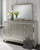 Chevanna Platinum 6 Pc. Dresser, Mirror, Chest, Queen Upholstered Panel Bed