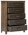 Wyattfield Brown / Beige Five Drawer Chest