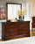 Alisdair Dark Brown 5 Pc. Dresser, Mirror, Twin Sleigh Bed, Nightstand