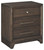 Brueban Brown Three Drawer Night Stand