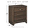 Brueban Brown Three Drawer Night Stand