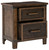 Wyattfield Brown / Beige Two Drawer Night Stand