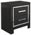 Kaydell Black Two Drawer Night Stand