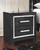 Kaydell Black Two Drawer Night Stand