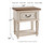 Realyn Chipped White One Drawer Night Stand