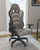 Lynxtyn White/Gray Home Office Swivel Desk Chair