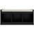 Yarlow Dark Gray Bench With 3 Open Storages