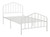 Trentlore White Twin Metal Hdbd/ftbd/rails