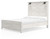 Gerridan White Queen Panel Bed With Sconces