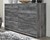 Baystorm Gray 9 Pc. Dresser, Mirror, Chest, King Panel Bed With 2 Storage Drawers, 2 Nightstands