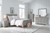 Kordasky Dark Gray 5 Pc. Dresser, Mirror, Chest, Full Sleigh Bed