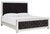 Lindenfield Black/silver California King Upholstered Bed