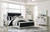 Lindenfield Black/silver California King Upholstered Bed