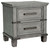 Russelyn Gray Two Drawer Night Stand