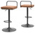 Strumford Brown/black Tall Swivel Barstool (2/cn) With Metal Bar Back