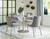 Barchoni White / Gray 5 Pc. Dining Room Table, 4 Side Chairs