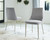 Barchoni White / Gray 5 Pc. Dining Room Table, 4 Side Chairs