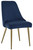 Wynora Blue/gold Finish Dining Upholstered Side Chair (2/cn)