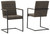 Strumford Gray / Black Dining Upholstered Arm Chair (2/cn)