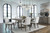 Anibecca Gray / Off White 8 Pc. Dining Room Table, 6 Side Chairs, Server