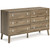 Aprilyn Light Brown Six Drawer Dresser