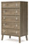 Aprilyn Light Brown Five Drawer Chest