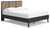 Charlang Black/gray Queen Panel Platform Bed