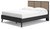 Charlang Black/gray Queen Panel Platform Bed